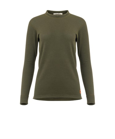 WoolTerry Crew neck W's Olive Night L