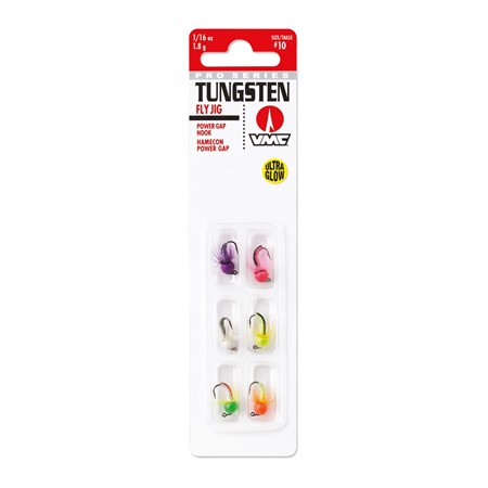 Tungsten Fly Jig Kit #10 1,8gr Glow 6-pack