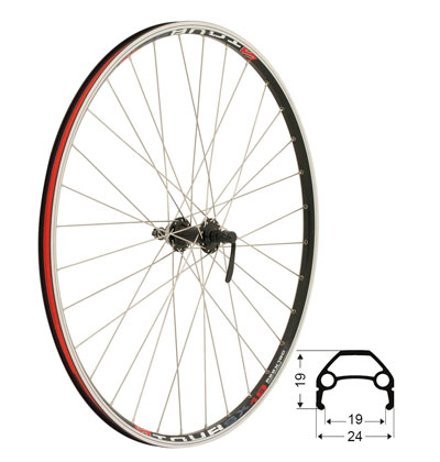 FRAMHJUL 28 (622-19) YAK DISC SVART 32 HÅLS IS