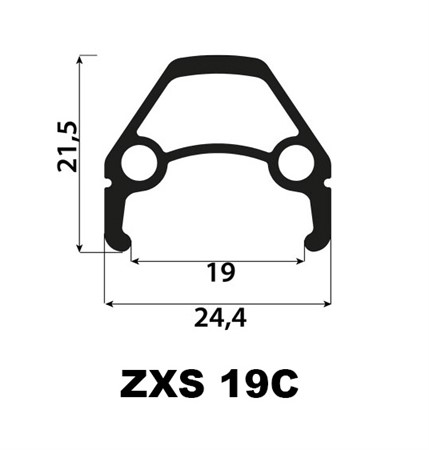 FRAMHJUL 28 (622) RB/NAVD ZXS SILVER